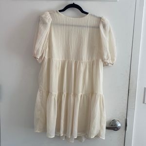 Reformation Estate Dress in Ivory (Sz M)